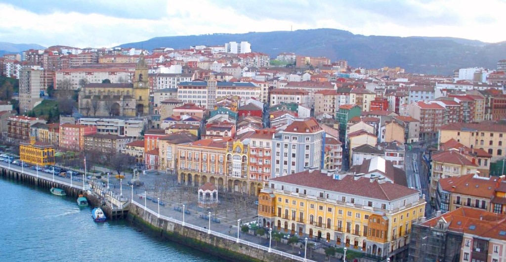 Vista de Portugalete desde el Puente de Vizcaya