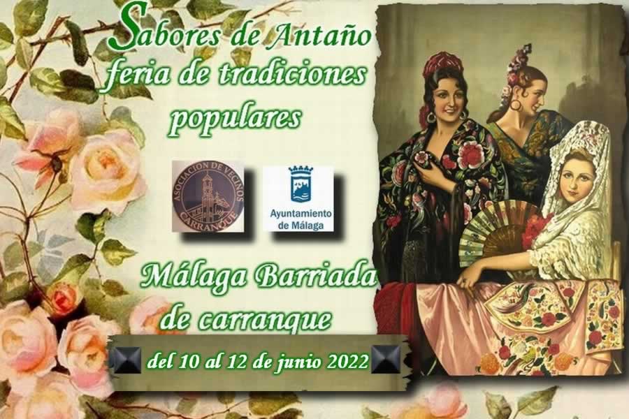 10 al 12 de Junio 2022 Feria de las Tradiciones populares en Malaga