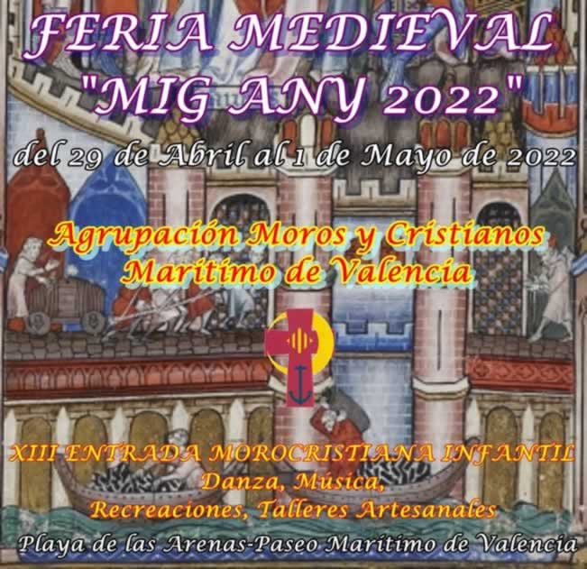 2022 Feria medieval en la playa de Las Arenas de Valencia