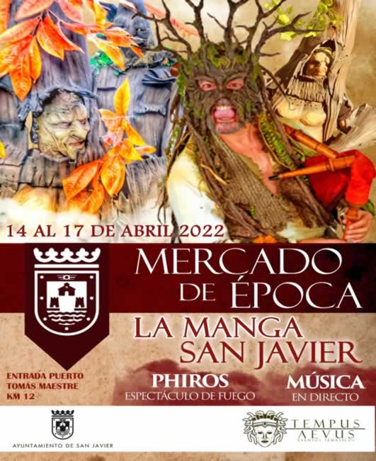 Abril 2022 Mercado de epoca medieval en San Javier, Murcia