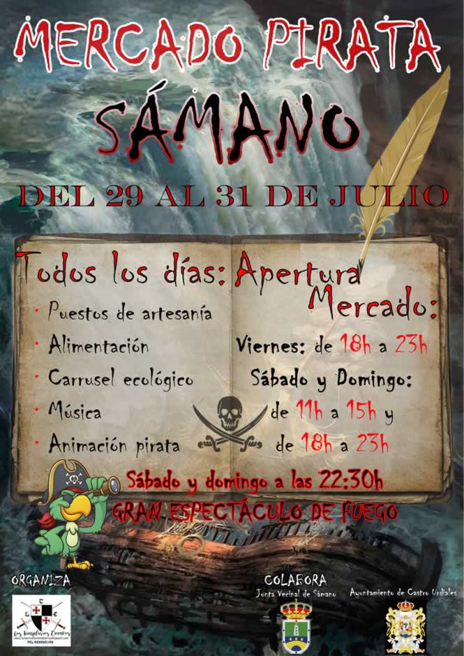 29 al 31 de Julio 2022 II mercado pirata en Samano, Castro Urdiales, Cantabria