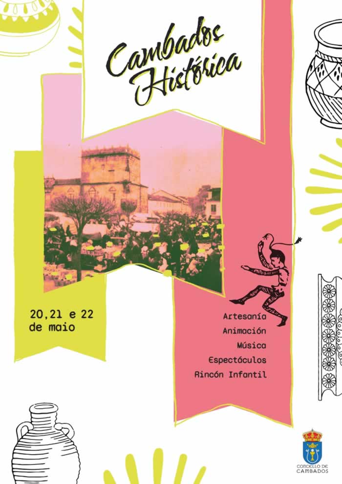 Mercado medieval en Cambados , Pontevedra 20 al 22 de Mayo 2022
