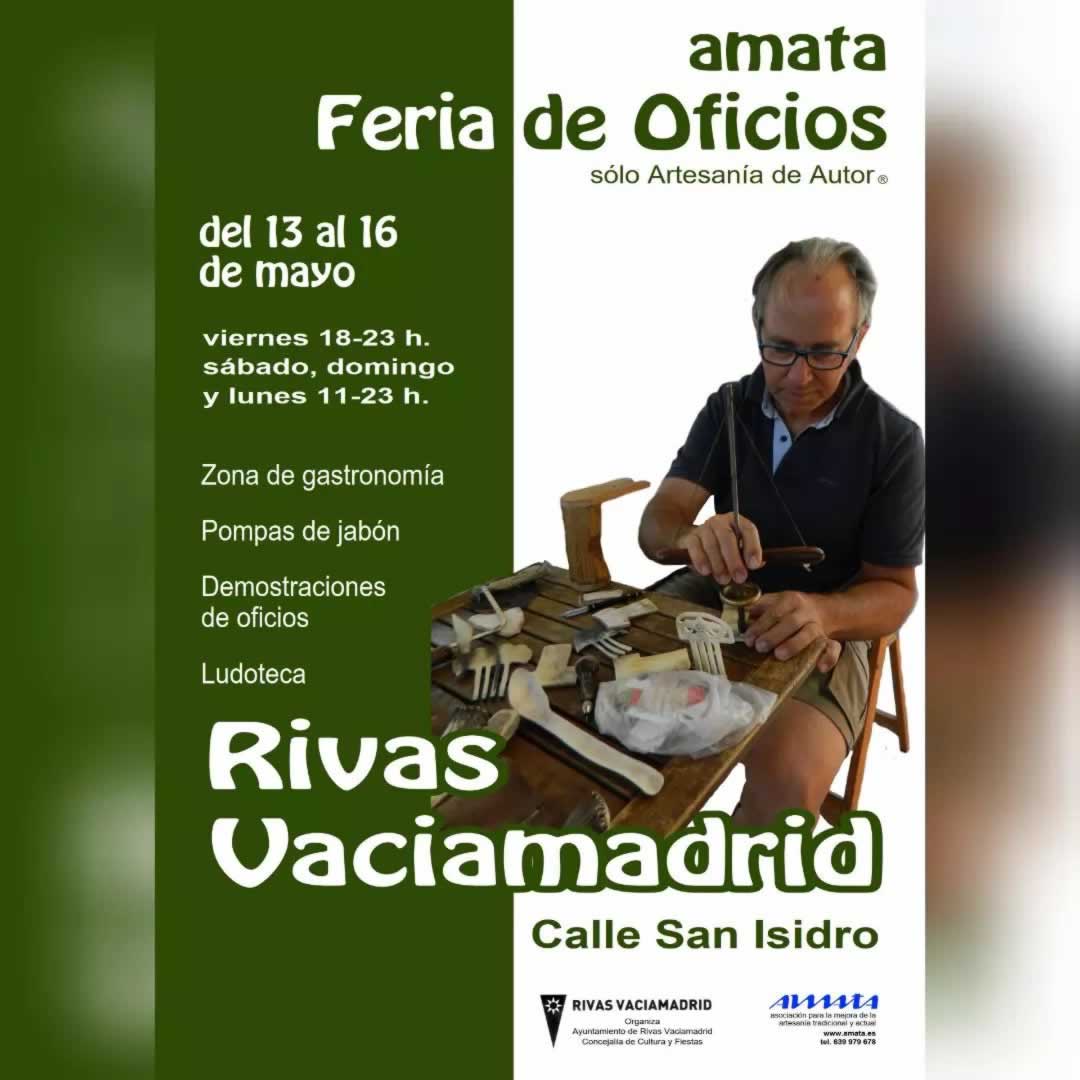 Feria de Oficios en Rivas Vaciamadrid, Madrid 13 al 16 de Mayo 2022