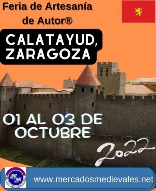 Feria de Artesanía de Autor® en Calatayud, Zaragoza 01 al 03 de Octubre 2022