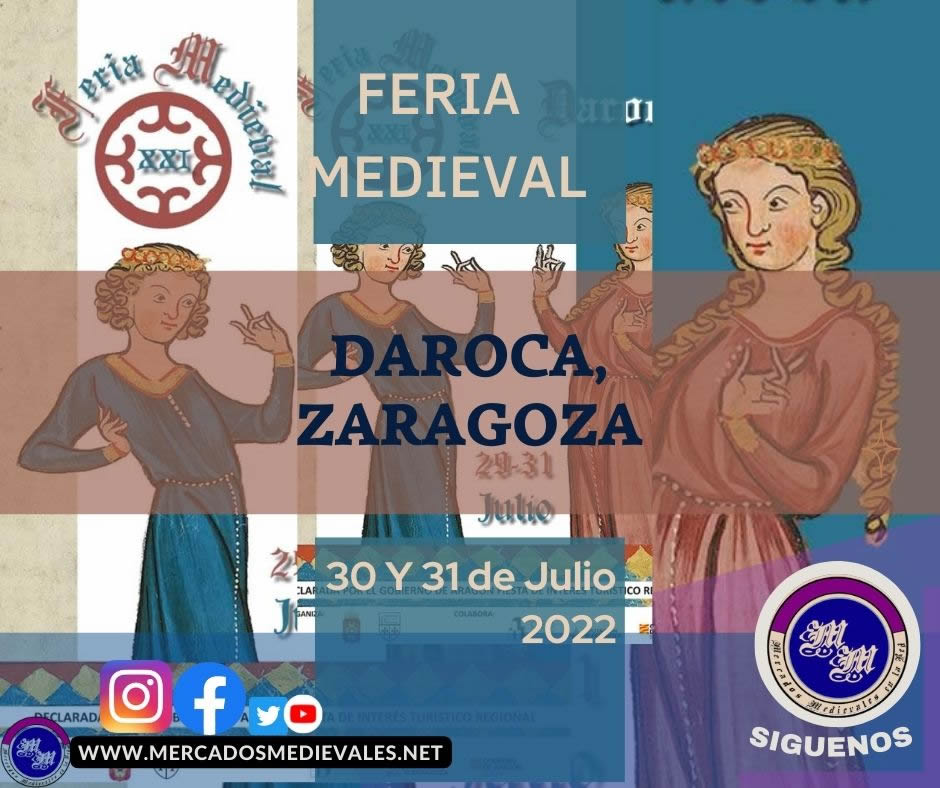 Feria medieval en Daroca, Zaragoza 30 y 31 de Julio 2022