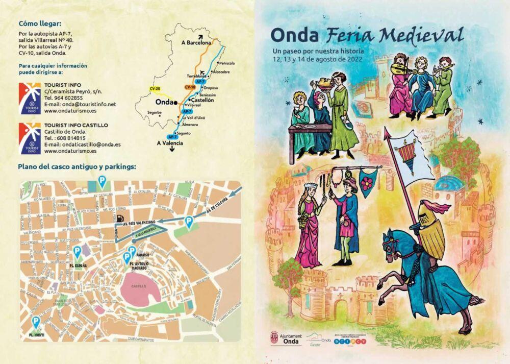 Mercado medieval en Onda, Castellon del 12 al 14 de Agosto 2022