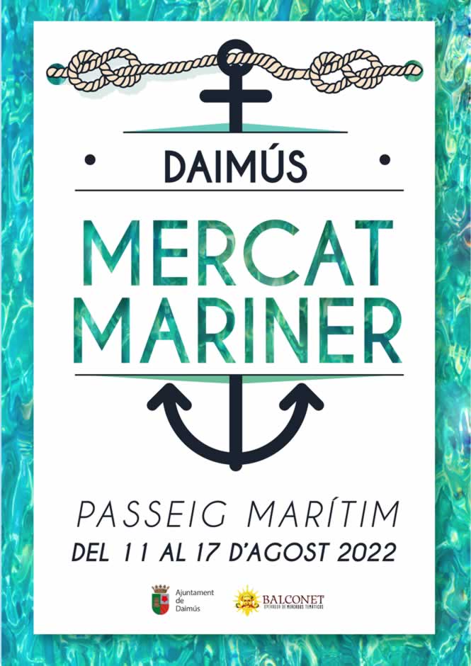 Mercado marinero en Daimus, Valencia del 11 al 17 de Agosto 2022