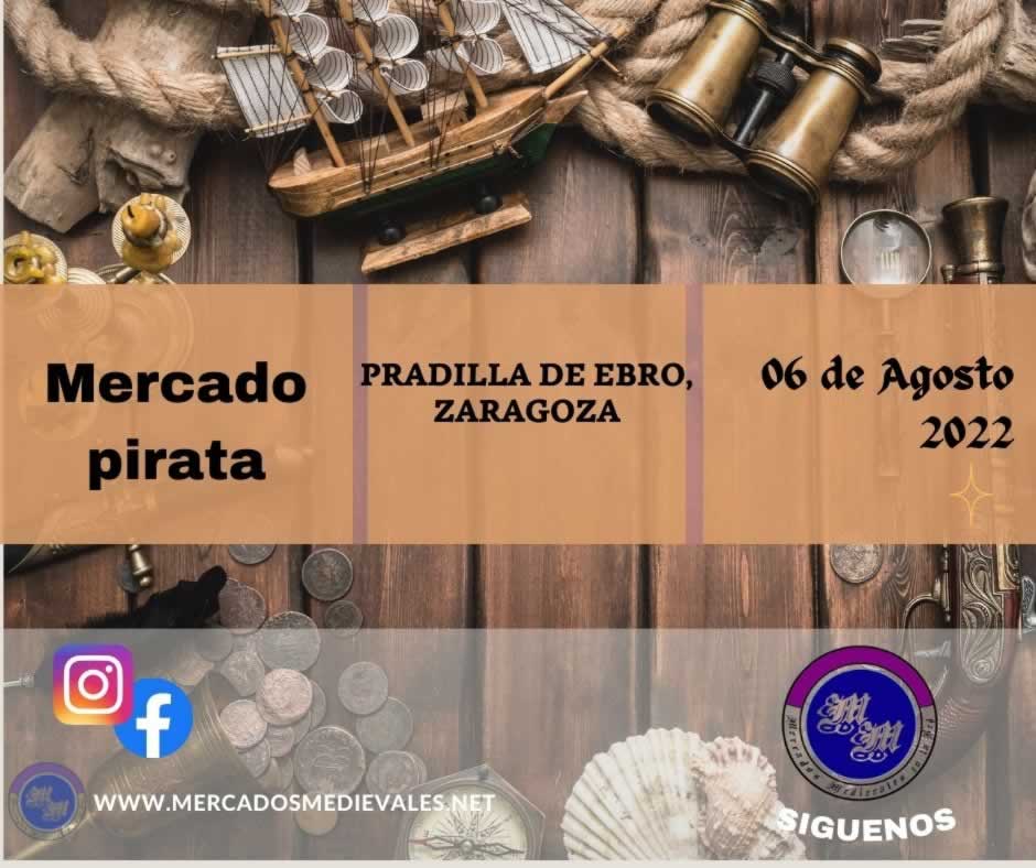 Mercado pirata en Pradilla de Ebro, Zaragoza 06 de Agosto 2022