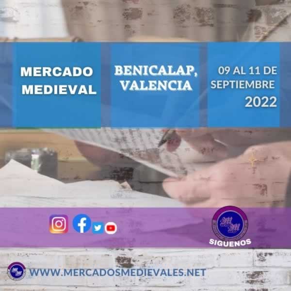 Mercado medieval en Benicalap, Valencia del 09 al 11 de Septiembre 2022