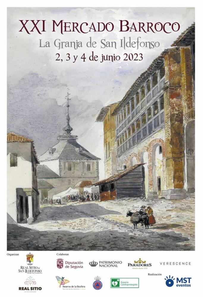 Mercado barroco de la Granja en La Granja de San Ildefonso , Segovia 2023