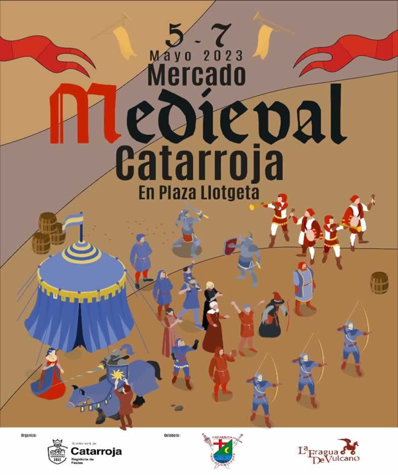 Mercado medieval en Catarroja , Valencia 2023