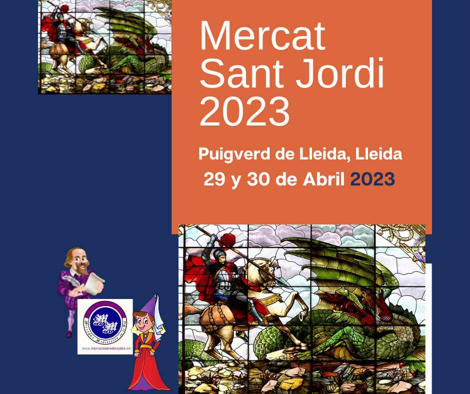 Mercat Sant Jordi 2023 en Puigverd de Lleida
