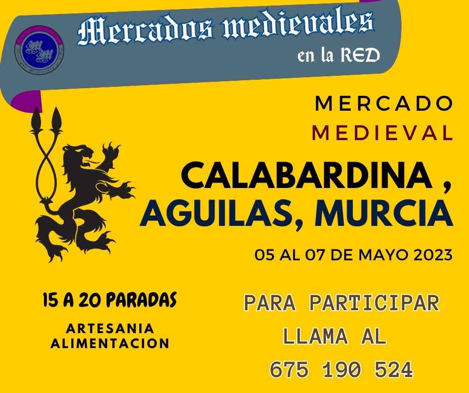 Mercado medieval en Calabardina, Aguilas, Murcia 2023