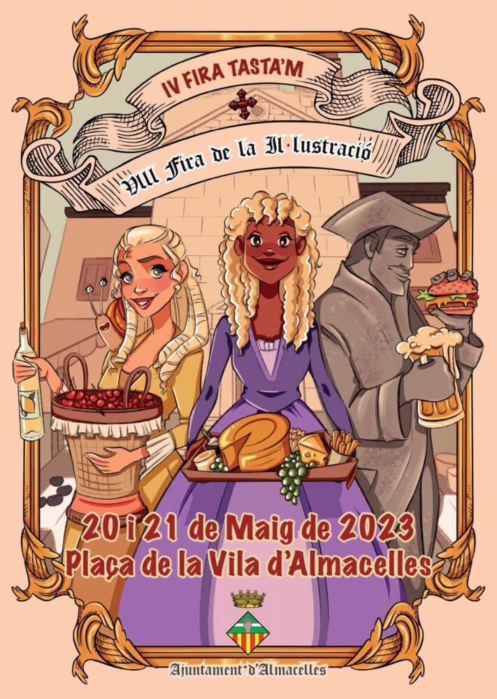 Cartel de la Fira de la Il.lustració en Almacelles , Lleida 2023