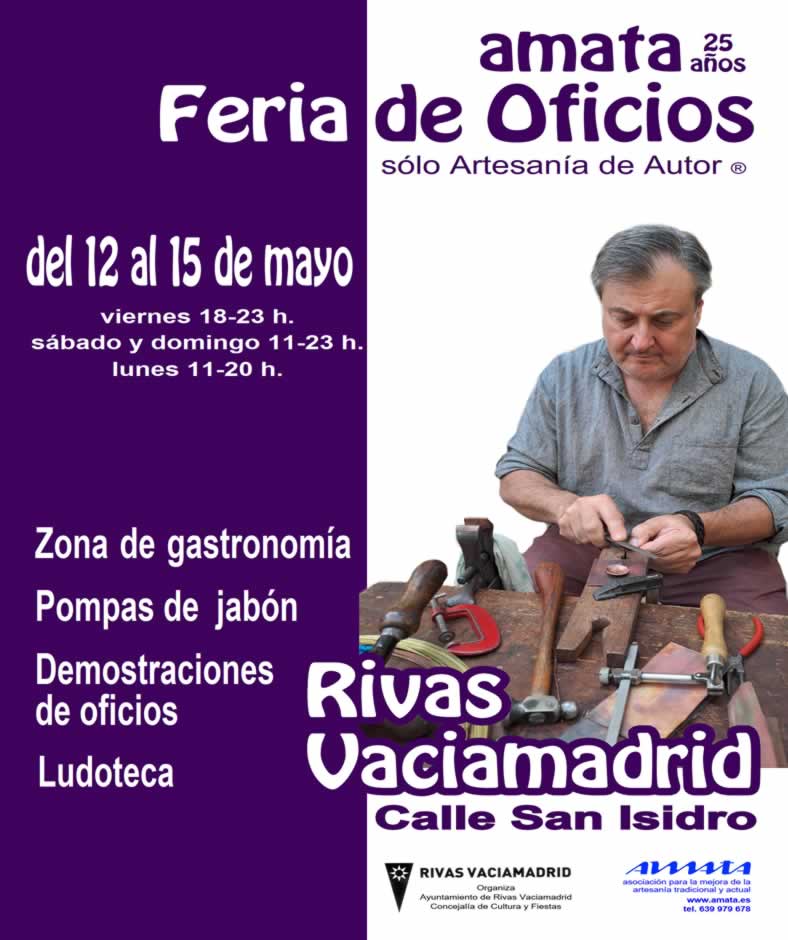 Feria de Oficios con Artesanía de Autor ® en Rivas Vaciamadrid, Madrid 2023