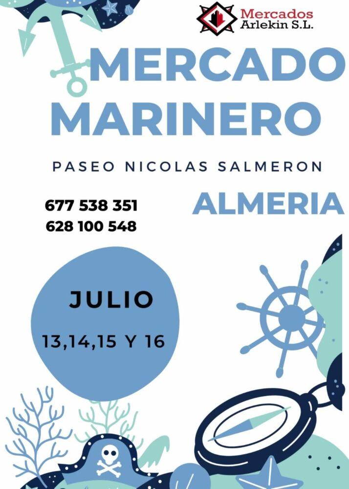 Cartel Mercado marinero en Almeria capital 2023